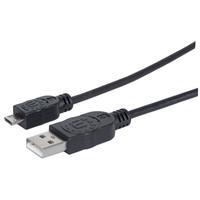 CABLE USB - MICRO USB 01.8MT NEGRO