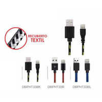 CABLE USB IPHONE 5/6 1.0MT PHT33BK  