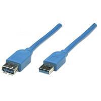 CABLE USB EXTENSION 02.0MT AZUL