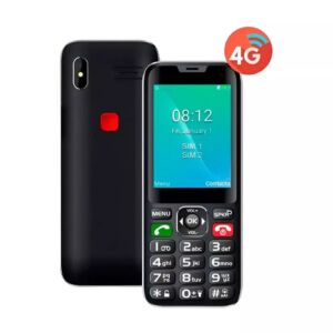 Celular Senior 4G C/N Linterna Negro-Rojo Tl487  Cod-26161