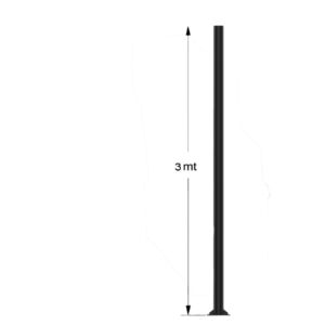 Poste Metalico C/Base 3Mts Armable