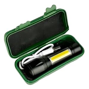 Linterna 1 Led Mini Tactica Caja Verde 401 Cod-30891