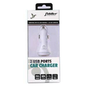 Cargador 012V-2Usb 3.4A Blanco