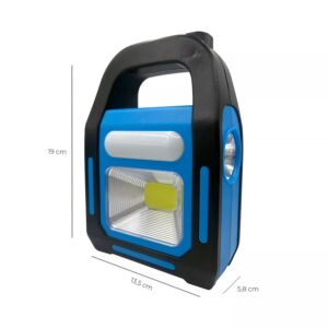 Linterna Led Solar 50W 3 En 1 Usb Rec. Cod-31359