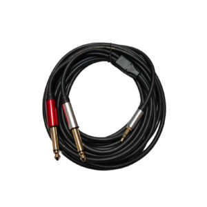 Cable Plug 6.3 Doble A Mini Plug 5 Mts  C635 Mini Cod-32086