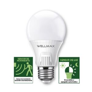 Ampolleta Led A60 09W E27 C/Sensor Mov.Noche