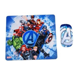 Mouse Inalambrico + Pad Mouse Avengers 2