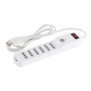 Alargador 01.5Mt 6Ench C/Switch +2Usb Cod-35636