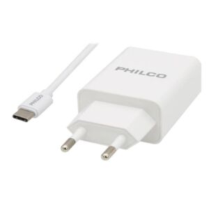 Cargador 220V 3.0A C/Cable Usb-C Blanco Qc619 Cod-35960