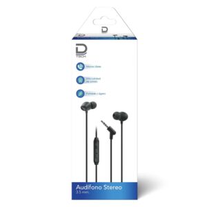 Audifono Stereo 3.5 Ml  Negro Cod-36330