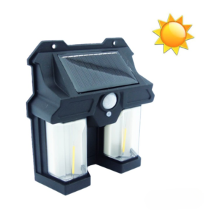 Aplique Solar 2Led Tipo Farol 161501 Cod-12809