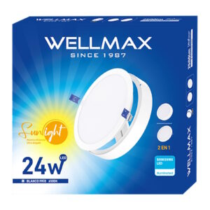 Plafon Led Mixto Redondo Frio 24W Cod-31968